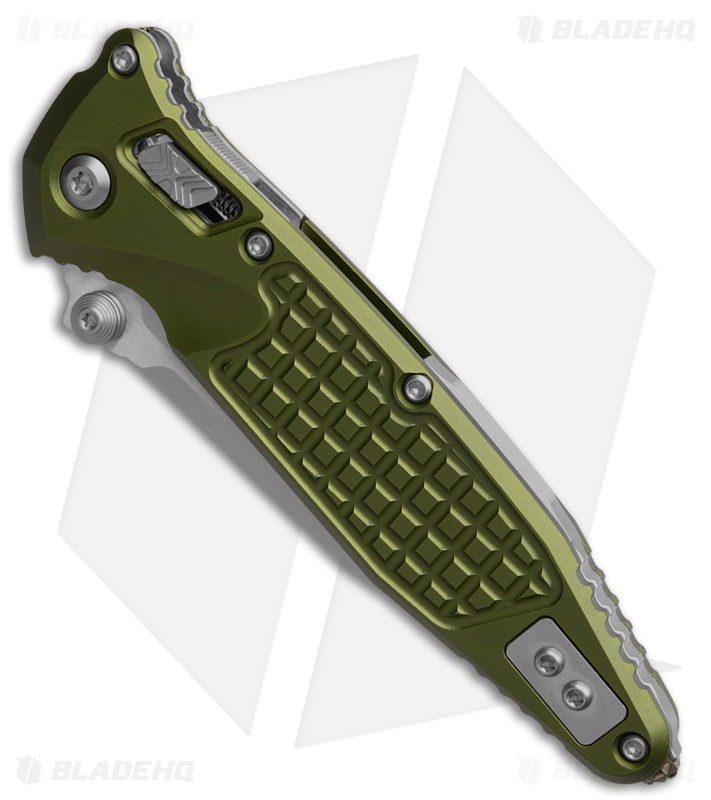 Microtech Socom Elite Ram-Lok Knife OD Green Frag Aluminum (4" Stonewash)