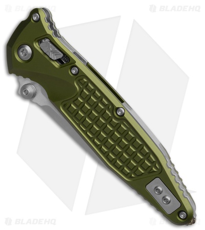 Microtech Socom Elite Ram-Lok Knife OD Green Frag Aluminum (4" Stonewash)