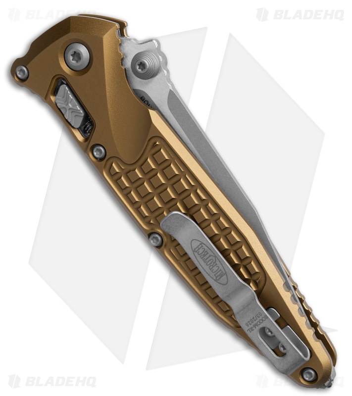 Microtech Socom Elite Ram-Lok Knife Tan Frag Aluminum - Blade HQ