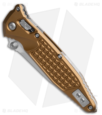 Microtech Socom Elite Ram-Lok Knife Tan Frag Aluminum (4" Stonewash)