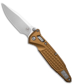 Microtech Socom Elite Ram-Lok Knife Tan Frag Aluminum (4" Stonewash)