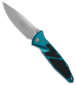 Microtech Socom Elite S/E Manual Knife Blue Al (4" Stonewash) 160-10BL