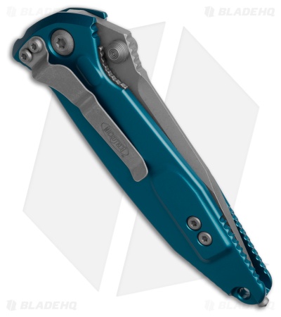 Microtech Socom Elite S/E Manual Knife Blue Aluminum (4" Apoc) 160-10APBL