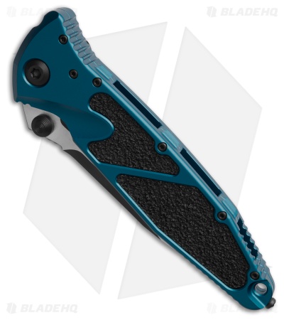 Microtech Socom Elite S/E Manual Knife Blue Aluminum (4" Black) 160-1BL
