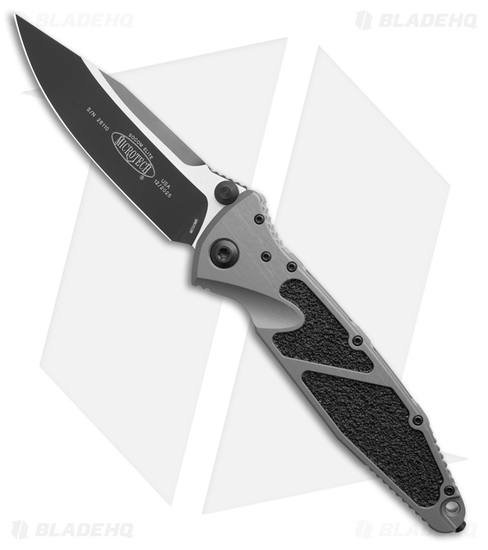 Microtech Socom Elite Manual Knife Natural Clear Al Two-Tone