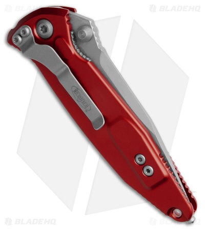 Microtech Socom Elite S/E Manual Knife Red Aluminum (4" Apocalyptic) 160-10APRD
