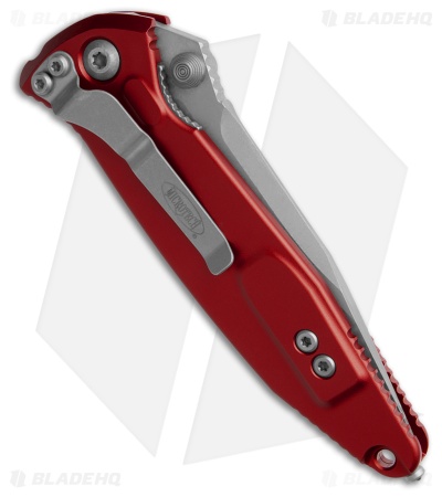 Microtech Socom Elite S/E Manual Knife Red Aluminum (4" Apocalyptic Serrated)