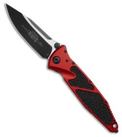 Microtech Socom Elite S/E Manual Knife Red Aluminum (4" Black) 160-1RD