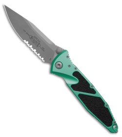 Microtech Socom Elite S/E Manual Knife Turquoise (4" Apoc Serr) 160-11APTQ