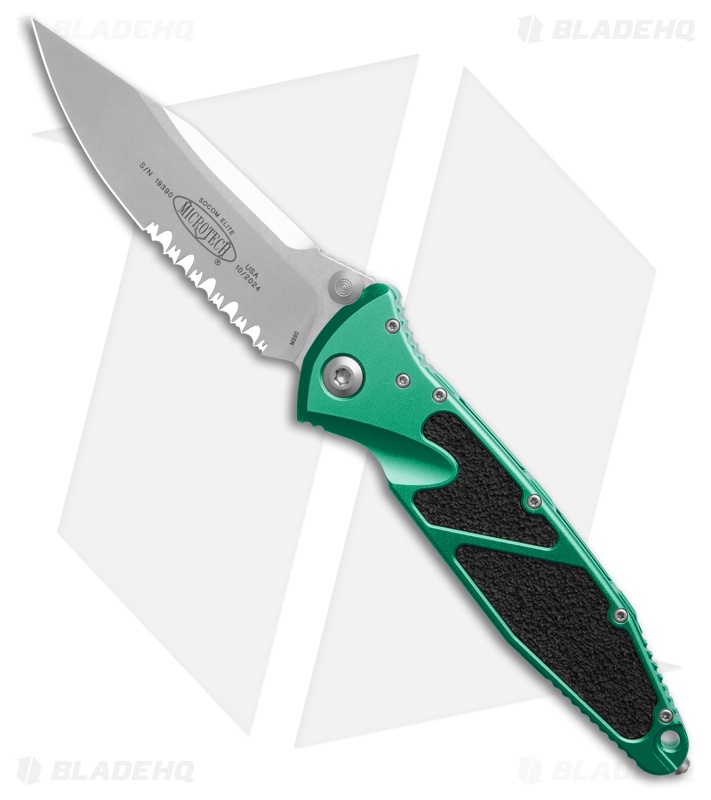 Microtech Socom Elite S/E Manual Knife Turquoise (4" SW Serr) 160-11TQ