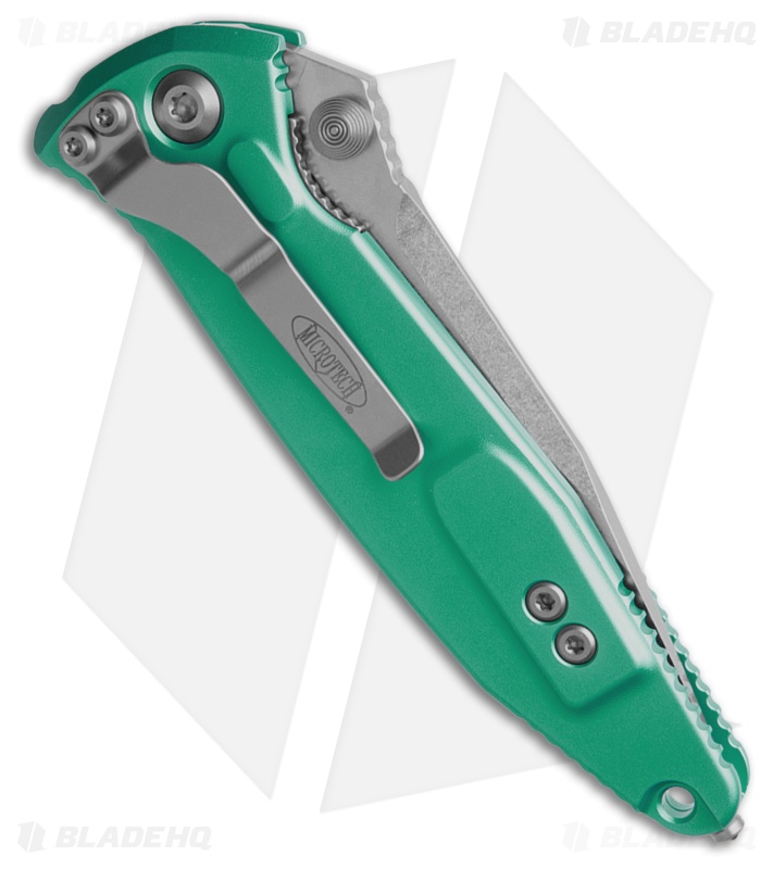 Microtech Socom Elite S/E Manual Knife Turquoise (4" SW Serr) 160-11TQ