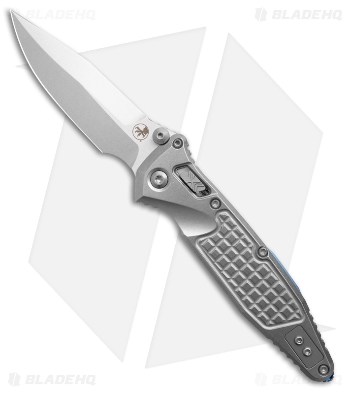 Microtech Socom Elite S/E Ram-Lok Knife SW Frag Ti W/Blue Ti Accent (4" SW)