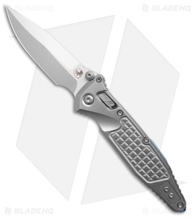Microtech Socom Elite S/E Ram-Lok Knife SW Frag Ti W/Blue Ti Accent (4" SW)