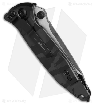Microtech Socom Elite T/E Liner Lock Knife Midnight Tiger Camo (4" Two-Tone)