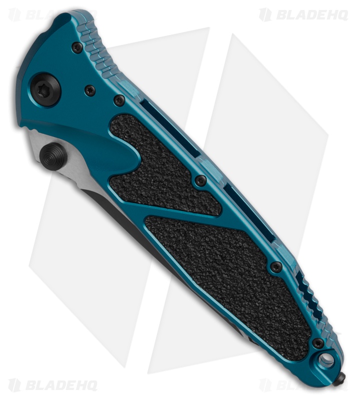 Microtech Socom Elite T/E Manual Knife Blue Aluminum (4" Black Serr) 161-2BL