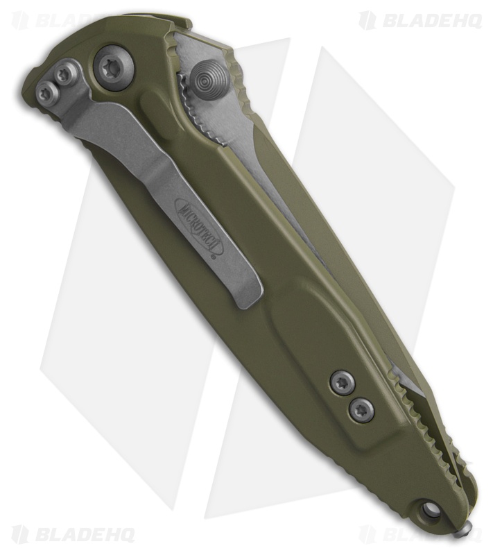 Microtech Socom Elite S/E - Manual Folder | Moss Green + Tanto