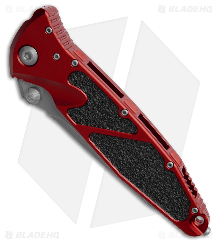 Microtech Socom Elite T/E Manual Knife Red Al (4" Apoc Full Serr) 161-12APRD