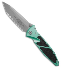 Microtech Socom Elite T/E Manual Knife Turquoise (4" Apoc Full Serr)161-12APTQ