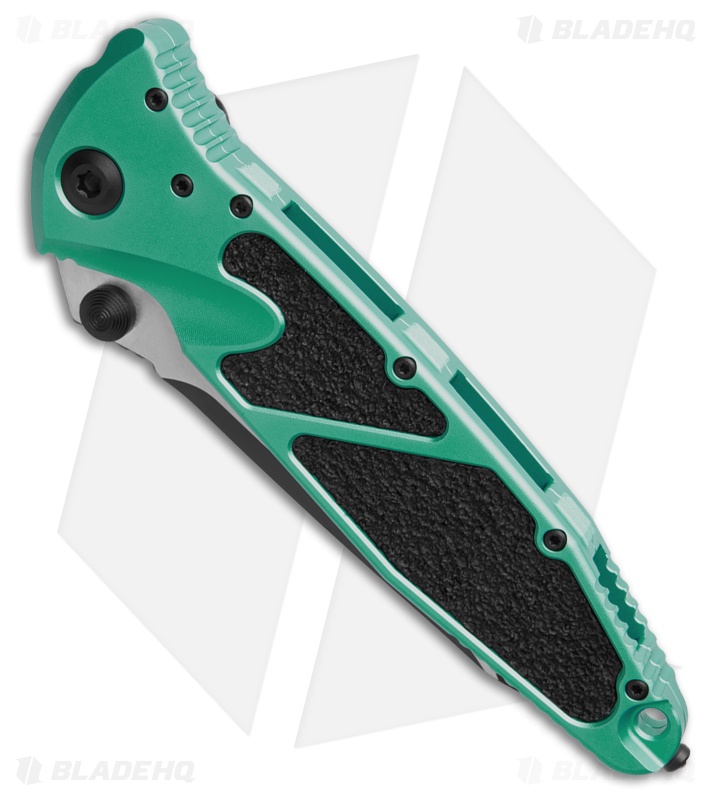 Microtech Socom Elite T/E Manual Knife Turquoise Aluminum (4" Black) 161-1TQ