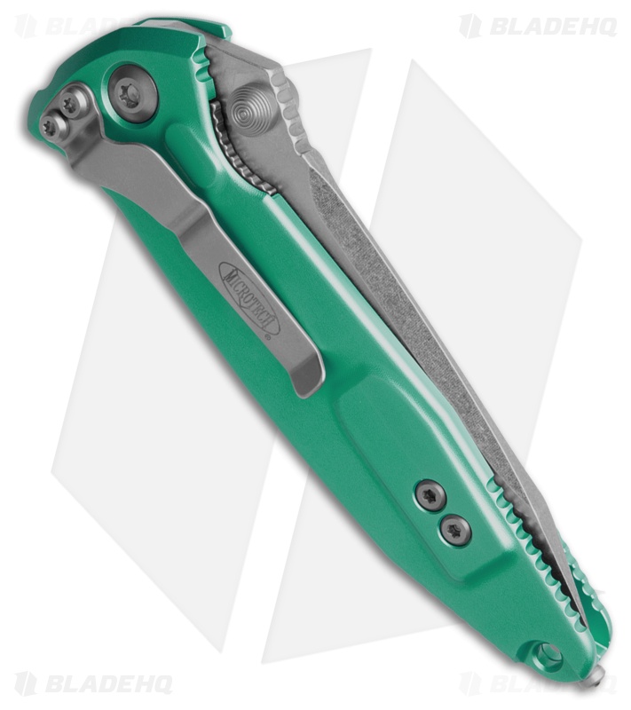 Microtech Socom Elite T/E Manual Knife Turquoise Al (4" SW Serr) 161-11TQ