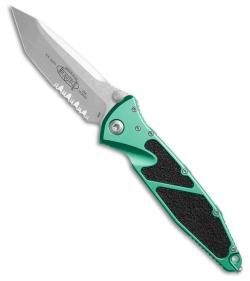 Microtech Socom Elite T/E Manual Knife Turquoise Al (4" SW Serr) 161-11TQ