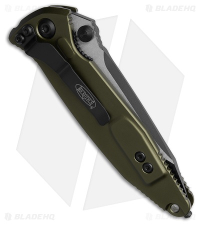 Microtech Socom Elite Tanto Manual Knife OD Green (4" Black) 161-1OD