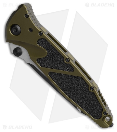 Microtech Socom Elite Tanto Manual Knife OD Green (4" Black Serr) 161-2OD