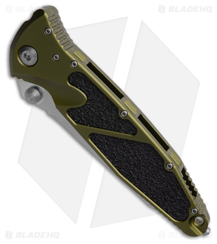 Microtech Socom Elite Tanto Manual Knife OD Green (4" Stonewash Serr) 161-11OD