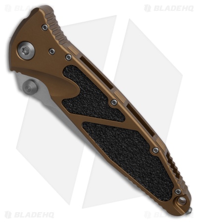 Microtech Socom Elite T/E Liner Lock Knife Tan Aluminum (4" SW Serr) 161-11TA