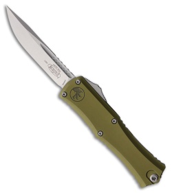Microtech Hera II Mini S/E OTF Automatic Knife OD Green Aluminum (3" Stonewash)