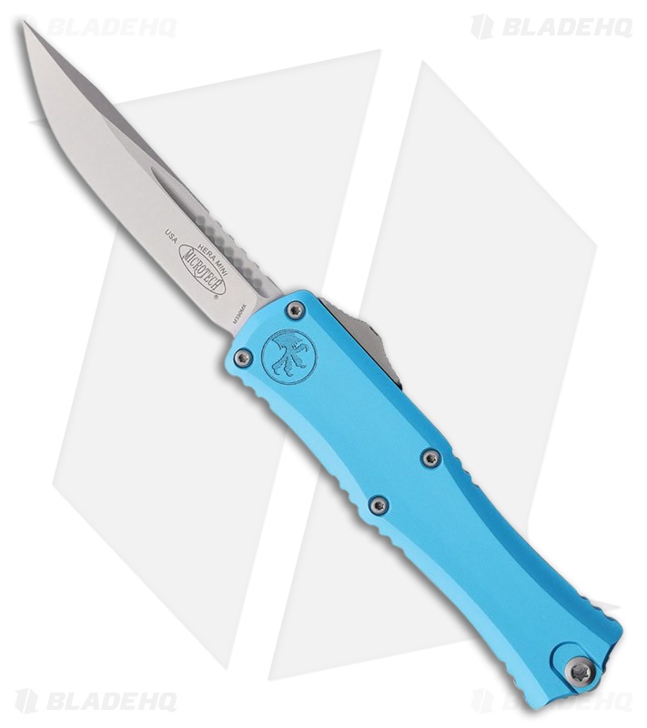 Microtech Hera II Mini OTF Automatic Knife Turquoise Aluminum (3 ...