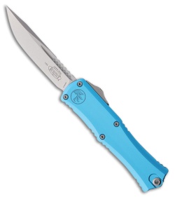 Microtech Hera II Mini OTF Automatic Knife Turquoise Aluminum (3" Stonewash)