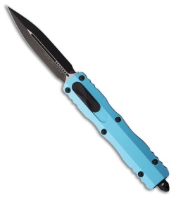 Microtech Dirac Delta D/E OTF Automatic Knife Turquoise Aluminum (3.75" Two-Tone