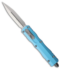 Microtech Dirac Delta D/E OTF Automatic Knife Turquoise Aluminum (3.75" Satin)