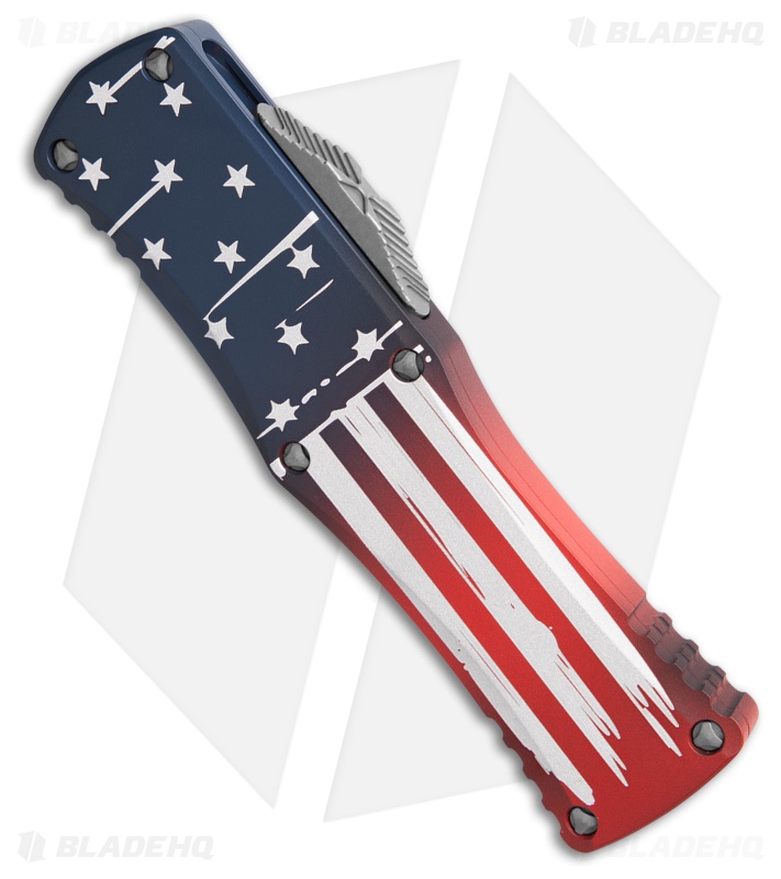Microtech Hera D/E SS Automatic Knife Flag (3" Apocalyptic)