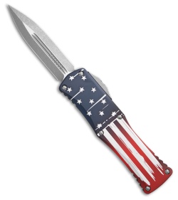 Microtech Hera D/E SS Automatic Knife Flag (3" Apocalyptic)