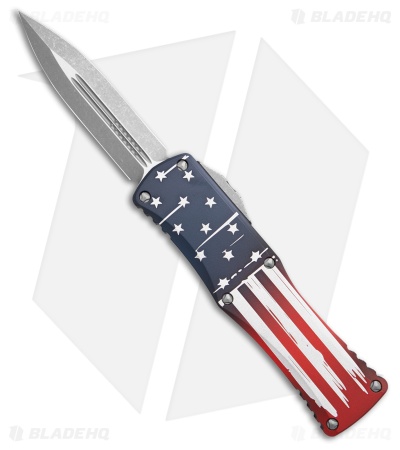 Microtech Hera D/E SS Automatic Knife Flag (3" Apocalyptic)