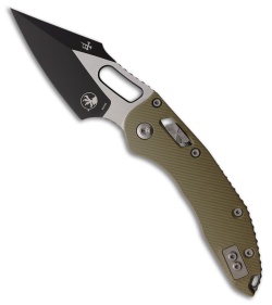 Microtech Stitch Ram-Lok Knife OD Green Fluted G-10 (3.75" Two-Tone)