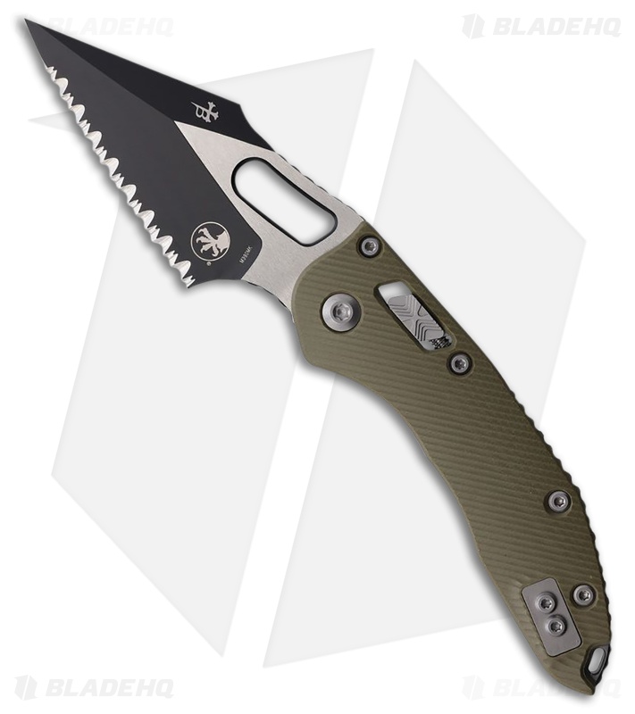 Microtech Stitch Ram-Lok Knife OD Green Fluted G-10 (3.75