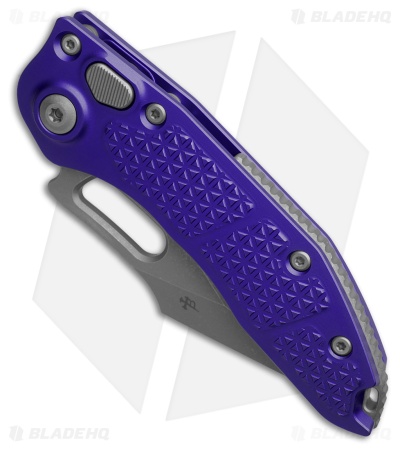 Microtech Stitch Automatic Knife Textured Purple Aluminum (3.75" Apocalyptic)