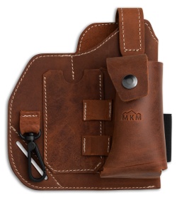 MKM-Maniago Knife Makers Leather EDC Belt Organizer - Brown