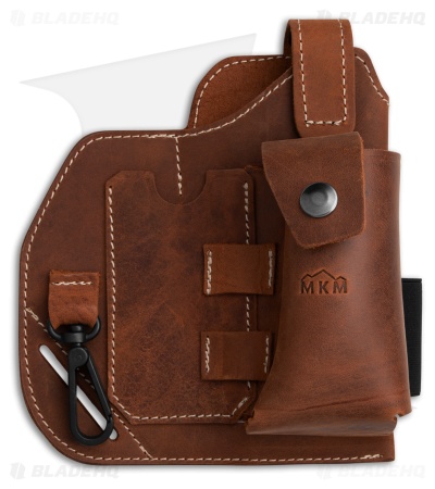 MKM-Maniago Knife Makers Leather EDC Belt Organizer - Brown