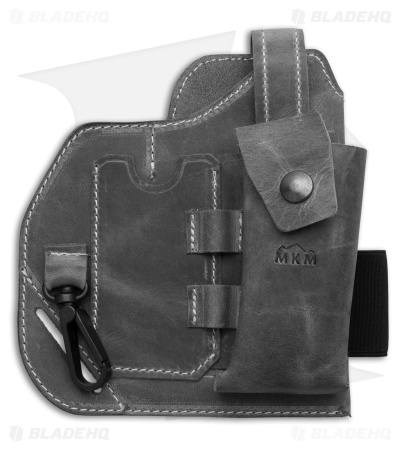 MKM-Maniago Knife Makers Leather EDC Belt Organizer - Gray