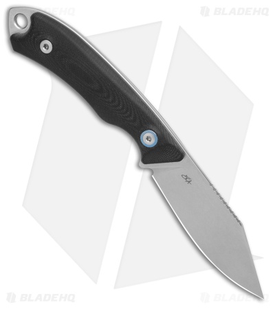 MKM Pocket Tango 4 Fixed Blade Knife Black G-10 (2.91" Satin Elmax)