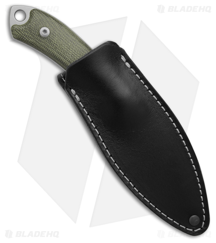 MKM Pocket Tango 4 Green Canvas Micarta | Satin Elmax