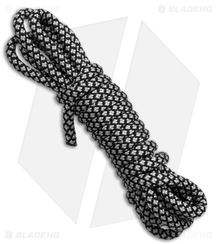 MKM Makro 2 Fixed Blade Knife Skeletonized + Gray/Black Paracord (2.87" Satin)