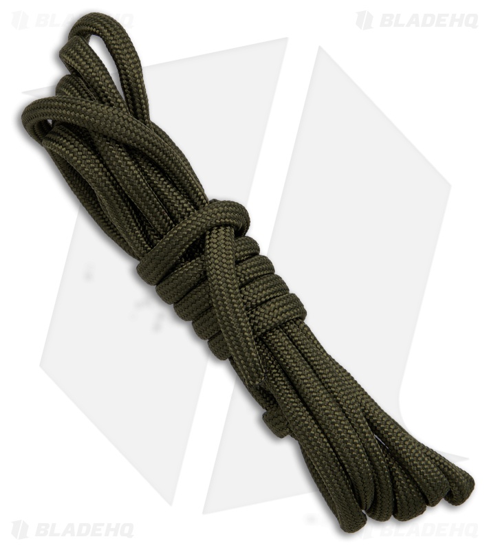 MKM Makro 1 Fixed Blade Knife Skeletonized + Green Paracord (2.87" Satin)