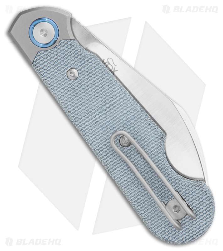 MKM Jaques Knife Denim Canvas Micarta MagnaCut Satin