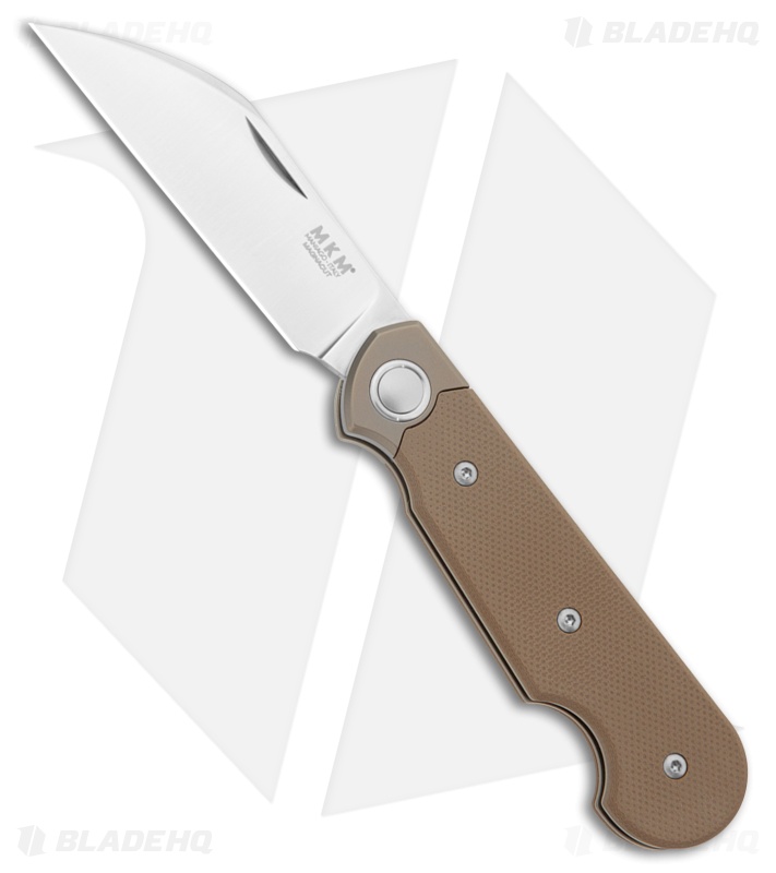 MKM Jaques Knife Earth Brown G-10 MagnaCut Satin