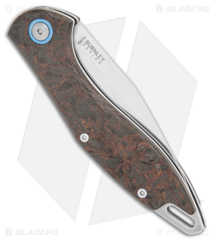 MKM Burnley Fara Slip Joint Folding Knife Dark Matter Copper CF (3" Satin)